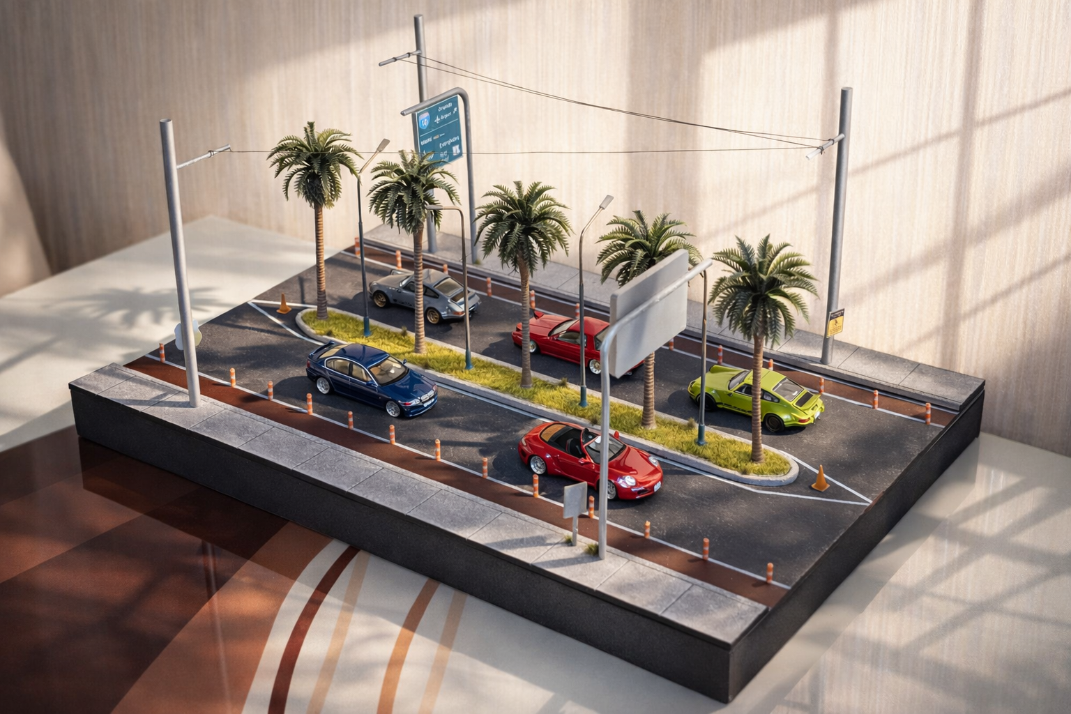 "Florida Streets" Diorama